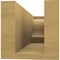 Ekena Millwork 4in. W x 4in. H x 12in. L Newport Woodgrain TimberThane Rafter Tail, Primed Tan RFTUR04X04X12NEWRCPR - alternate 5